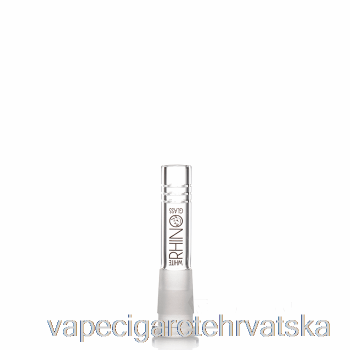 Vape Cigarete White Rhino 19/14 Glass Downstem 3 Inch